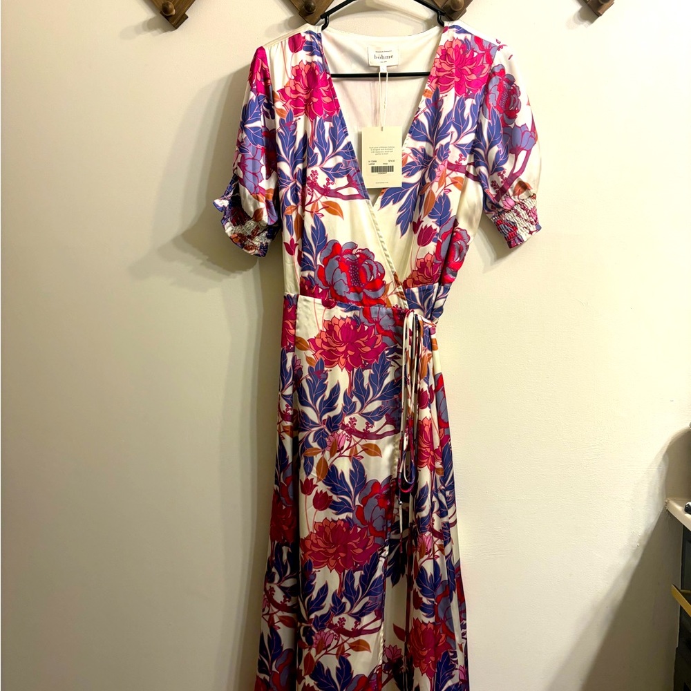 Bohme NWT Floral Wrap Dress